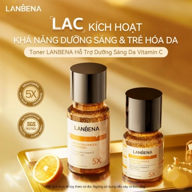 Tinh chất Toner Vitamin C Niacinamide Lanbena – Trắng sáng, giảm thâm, săn chắc da
