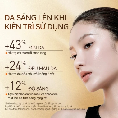 Tinh chất Toner Vitamin C Niacinamide Lanbena – Trắng sáng, giảm thâm, săn chắc da