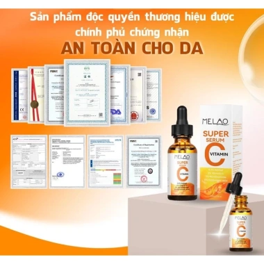 Tinh Chất Trắng Da Vitamin C MELAO - Serum Sáng Da, Căng Bóng, Mịn Màng, Giá 179k