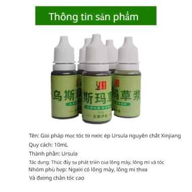 Tinh chất Usmania - Dưỡng tóc & lông mày, 100% thảo dược, tăng mọc mày 99k 9