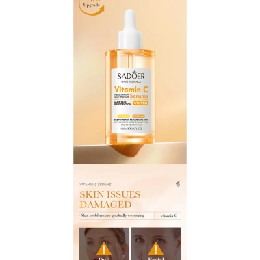 Tinh chất Vitamin C 100ml SADOER Hydrating Shrink Pore - Dưỡng ẩm, thu nhỏ lỗ chân lông, 79k
