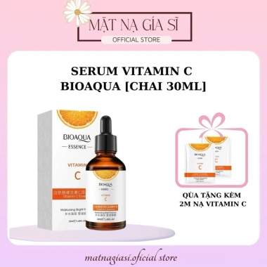 Tinh chất vitamin C BIOAQUA dưỡng ẩm kiềm dầu, làm sáng da, thẩm thấu nhanh 30ml/100ml