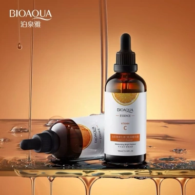 Tinh chất vitamin C BIOAQUA dưỡng ẩm kiềm dầu, làm sáng da, thẩm thấu nhanh 30ml/100ml 5