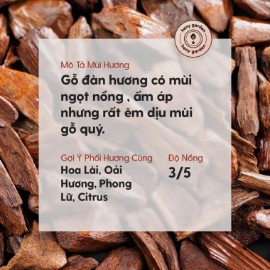 Tinh Dầu Đàn Hương 10ml Xông Thơm Phòng, Làm Nến Thiên Nhiên, Ngủ Dễ Heny Garden