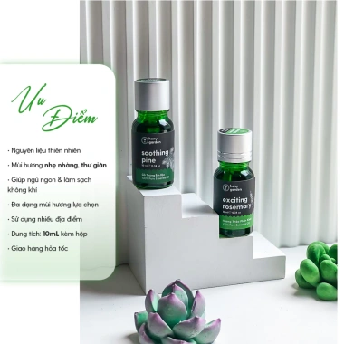 Tinh Dầu Đàn Hương 10ml Xông Thơm Phòng, Làm Nến Thiên Nhiên, Ngủ Dễ Heny Garden