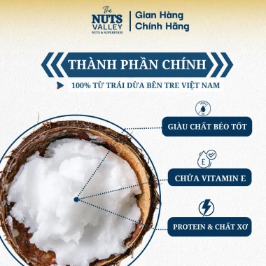 Tinh Dầu Dừa Ép Lạnh The Nuts Valley – Dưỡng Tóc, Nấu Ăn, Làm Đẹp, Giá 228.650₫ (Giảm 17%) – Tết 2.026 6 Tinh Dầu Dừa Ép Lạnh The Nuts Valley – Dưỡng Tóc, Nấu Ăn, Làm Đẹp, Giá 228.650₫ (Giảm 17%) – Tết 2.026 6