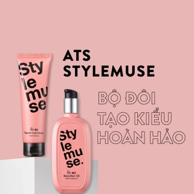 Tinh Dầu Dưỡng Tóc ATS Stylemuse Reaction Oil 120ml - Phục Hồi Hư Tổn, Bóng Mượt, Không Bết Dính, Giá 515.000 VND 3
