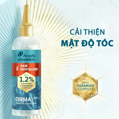 Tinh dầu dưỡng tóc HeadShoulders DermaXpro - Serum da đầu ngừa gàu, tóc chắc khỏe 145ml 5 Tinh dầu dưỡng tóc HeadShoulders DermaXpro - Serum da đầu ngừa gàu, tóc chắc khỏe 145ml 5