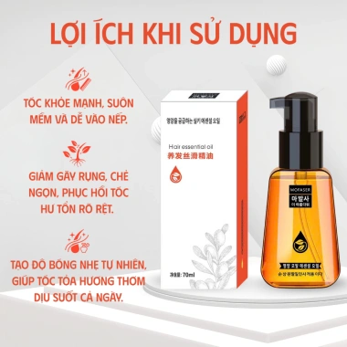 Tinh Dầu Dưỡng Tóc Mofaser 70ml - Phục Hồi Tóc Hư Tổn, Giảm Gãy Rụng, Tóc Mềm Mượt Bóng Khỏe 90k dong