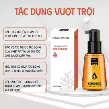 Tinh Dầu Dưỡng Tóc Mofaser 70ml - Phục Hồi Tóc Hư Tổn, Giảm Gãy Rụng, Tóc Mềm Mượt Bóng Khỏe 90k dong