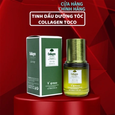 Tinh dầu dưỡng tóc TOCO Collagen Italy 60ml Serum phục hồi tóc uốn nhuộm, khô xơ, giữ nếp, mượt - Giá ưu đãi 47.800 VND