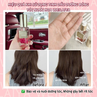 Tinh dầu dưỡng tóc Weilaiya 40ml - Nước hoa thơm lâu, dưỡng sâu, giảm rụng 2.027