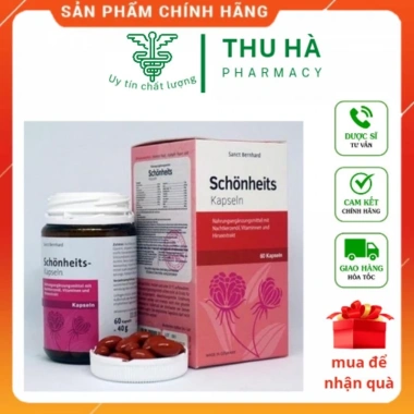 Tinh dầu hoa anh thảo Schonheits Kapseln 60 viên Nhập khẩu Đức chính hãng - 430.000₫