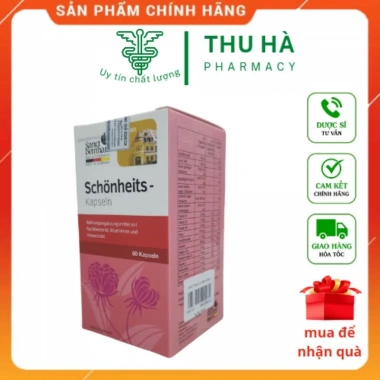Tinh dầu hoa anh thảo Schonheits Kapseln 60 viên Nhập khẩu Đức chính hãng - 430.000₫