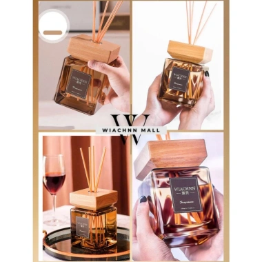 Tinh Dầu Khuếch Tán 500ml WIACHNN Nắp Gỗ – Khử Mùi Lưu Hương 6 Tháng, Phòng Sang Trọng 3