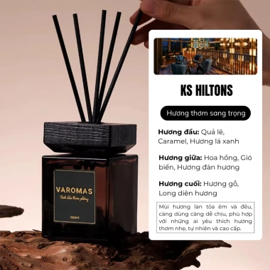 Tinh Dầu Khuếch Tán Thơm Phòng VaromaS KT15 500ml - Hương Tự Nhiên, Khử Mùi, Trang Trí Đẹp, Giá 299.000 VND