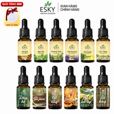 Tinh Dầu Nguyên Chất ESKY AROMA GARDEN 10ml – Thư Giãn Thơm Phòng, Khử Mùi, Đuổi Muỗi Tinh Dầu Nguyên Chất ESKY AROMA GARDEN 10ml – Thư Giãn Thơm Phòng, Khử Mùi, Đuổi Muỗi