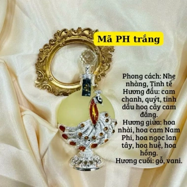 Tinh dầu nước hoa DUBAI KING Hình con công - Mùi quyến rũ, lưu hương bám tỏa chuẩn Dubai, giảm 21%