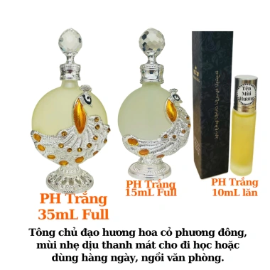 Tinh dầu nước hoa DUBAI KING Hình con công - Mùi quyến rũ, lưu hương bám tỏa chuẩn Dubai, giảm 21%
