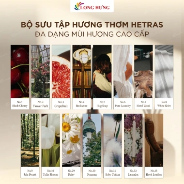 Tinh dầu nước hoa thơm phòng Hetras Premium Diffuser 500ml giảm còn 699.000 VND 3