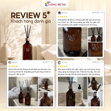 Tinh dầu nước hoa thơm phòng Hetras Premium Diffuser 500ml giảm còn 699.000 VND 4