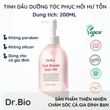 Tinh Dầu Phục Hồi Tóc Hư Tổn Probiotics Dr. Bio Pink - Dưỡng ẩm, Giúp mọc tóc, Giá ưu đãi 456.000đ 200ml 9