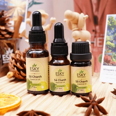 Tinh Dầu Sả Chanh Nguyên Chất ESKY AROMA GARDEN - Xông Phòng Thơm, Đuổi Muỗi 10ml 20ml Giá 52.000 VND 2