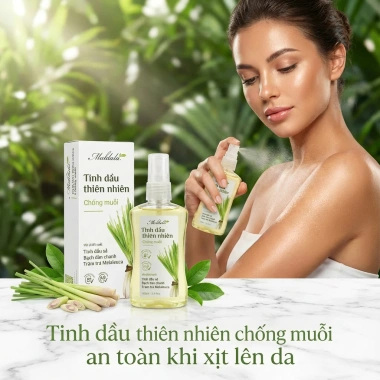 Tinh dầu thiên nhiên Maldala 100ml – Chống muỗi, khử mùi, an toàn da, sả Bạch đàn, chanh Tràm, Melaleuca – 115k 2