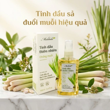 Tinh dầu thiên nhiên Maldala 100ml – Chống muỗi, khử mùi, an toàn da, sả Bạch đàn, chanh Tràm, Melaleuca – 115k 4