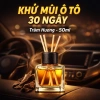 Tinh Dầu Thơm Ô Tô 50ml Khử Mùi 30 Ngày Sả Chanh Trầm Hương Lưu Cao Cấp kèm Que Khếch Tán 9