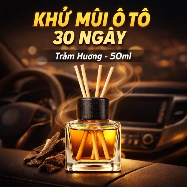 Tinh Dầu Thơm Ô Tô 50ml Khử Mùi 30 Ngày Sả Chanh Trầm Hương Lưu Cao Cấp kèm Que Khếch Tán 9 Tinh Dầu Thơm Ô Tô 50ml Khử Mùi 30 Ngày Sả Chanh Trầm Hương Lưu Cao Cấp kèm Que Khếch Tán 9