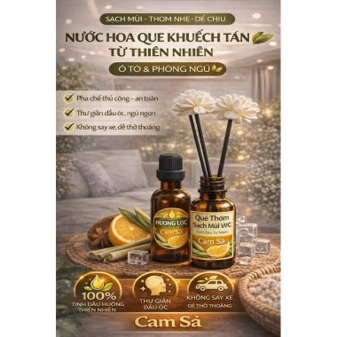 Tinh Dầu Thơm Ô Tô 50ml Khử Mùi 30 Ngày Sả Chanh Trầm Hương Lưu Cao Cấp kèm Que Khếch Tán 11 Tinh Dầu Thơm Ô Tô 50ml Khử Mùi 30 Ngày Sả Chanh Trầm Hương Lưu Cao Cấp kèm Que Khếch Tán 11