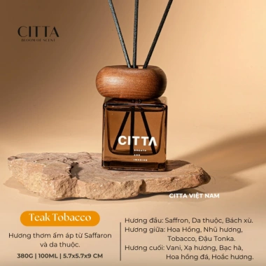 Tinh Dầu Thơm Phòng CITTA Ground Nắp Gỗ Sang Trọng - Hương Gỗ Thư Giãn, Giá 179.000 VND (Giảm từ 229.120 VND)