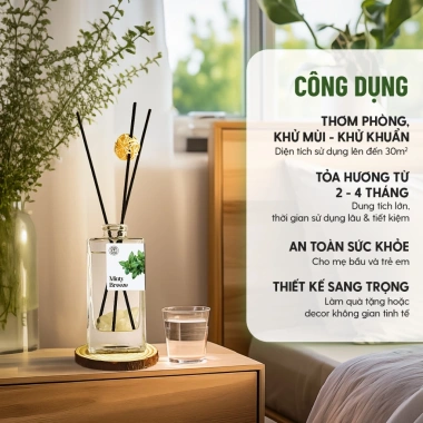 Tinh Dầu Thơm Phòng Pine Forest - Cắm Que Hương Gỗ, Giá Ưu Đãi 387.055₫ HENY GARDEN