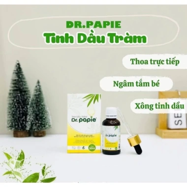 Tinh dầu tràm gió Dr papie 100% - cảm cúm, cảm lạnh, giữ ấm cho bé sơ sinh 3
