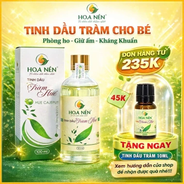 Tinh dầu tràm Huế nguyên chất Hoa Nén 100ml - Dầu tràm gió thiên nhiên nguyên chất 100% 2 Tinh dầu tràm Huế nguyên chất Hoa Nén 100ml - Dầu tràm gió thiên nhiên nguyên chất 100% 2