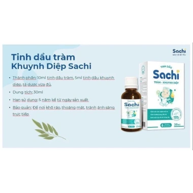 Tinh dầu tràm khuynh diệp Sachi 30ml - ấm cơ thể, đuổi muỗi, giảm ngứa côn trùng cắn, giá chỉ 73.700đ 2