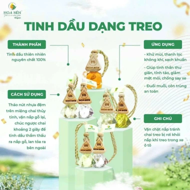 Tinh dầu treo Oải hương nguyên chất Hoa Nén 8ml - Giảm say xe, thư giãn - 130.000đ 4 Tinh dầu treo Oải hương nguyên chất Hoa Nén 8ml - Giảm say xe, thư giãn - 130.000đ 4