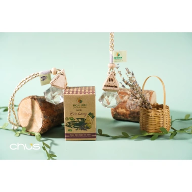 Tinh dầu treo Oải hương nguyên chất Hoa Nén 8ml - Giảm say xe, thư giãn - 130.000đ