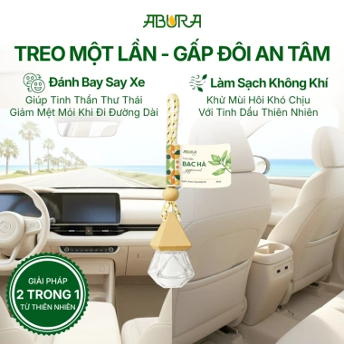 Tinh Dầu Treo Xe ABURA 10ml - Khử Mùi, Giảm Say Xe, Hương Thơm Tự Nhiên, 69.000đ