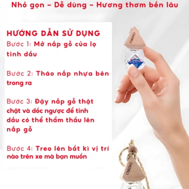 Tinh Dầu Treo Xe Ô Tô Khử Mùi Thơm Thiên Nhiên, Chống Say, Cao Cấp Tiện Lợi 39.000₫
