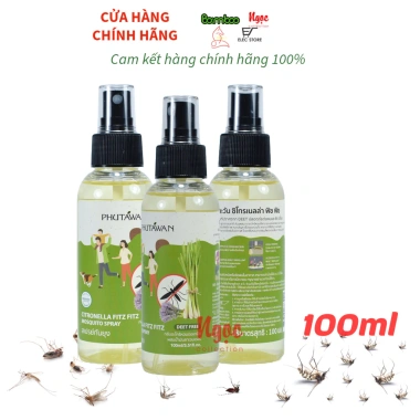 Tinh dầu xịt chống muỗi Citronella Thái Lan 100ml - Hiệu quả, không gây hại, chỉ 89.000₫