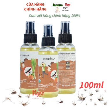 Tinh dầu xịt chống muỗi Citronella Thái Lan 100ml - Hiệu quả, không gây hại, chỉ 89.000₫