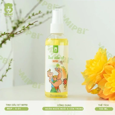 Tinh dầu xịt Mipbi 100ml ngăn muỗi hiệu quả, giảm giá 20% chỉ 60.000 VND