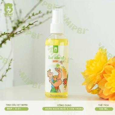 Tinh dầu xịt muỗi Mipbi 100ml - An toàn cho bé, đuổi muỗi nhanh, chỉ 69.000₫ 2