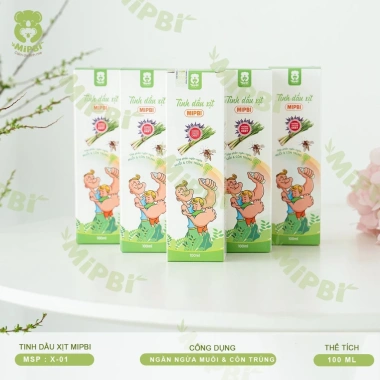Tinh dầu xịt muỗi Mipbi 100ml - An toàn cho bé, đuổi muỗi nhanh, chỉ 69.000₫ 4