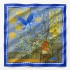 Tinh lam Mai trắng đón Xuân - Lụa Latin 70x70cm CHAM BOUTIQUE, giá ưu đãi 138k 3