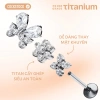 Titanium Earring Collection Cockstock - Khuyên tai titan cao cấp, siêu bền, giá chỉ 98.000₫ giảm từ 121.520₫