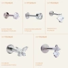Titanium Earring Collection Cockstock - Khuyên tai titan cao cấp, siêu bền, giá chỉ 98.000₫ giảm từ 121.520₫ 2