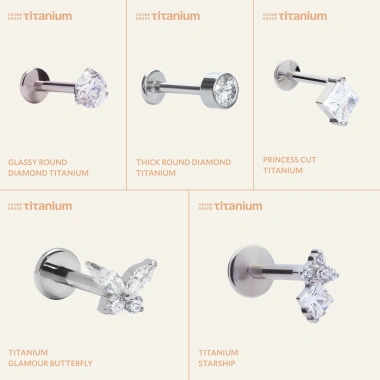 Titanium Earring Collection Cockstock - Khuyên tai titan cao cấp, siêu bền, giá chỉ 98.000₫ giảm từ 121.520₫ 2